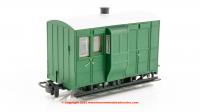 GR-530UG Peco GVT 4-wheel brake coach in plain green livery